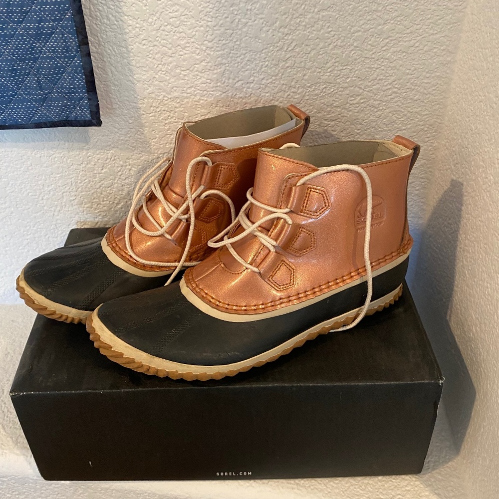 Sorel Metallic Penny Duck Boot